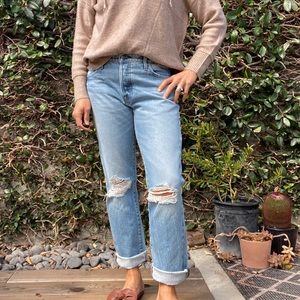 Frame | Limelight relaxed straight legged denim. “Boyfriend” fit. Size 26. EUC.